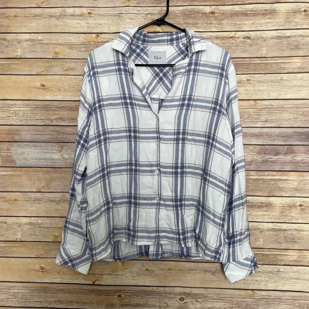 Rails Plaid Button Down Small
